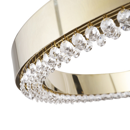 Люстра подвесная светодиодная Crystal Lux SATURN SP30W LED GOLD