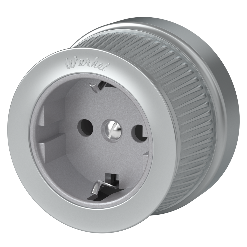 Розетка с заземлением Werkel WL19-10-01 a044922