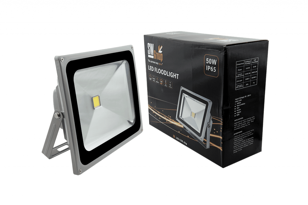 Прожектор светодиодный SWG FL-COB-50-CW-S 000384
