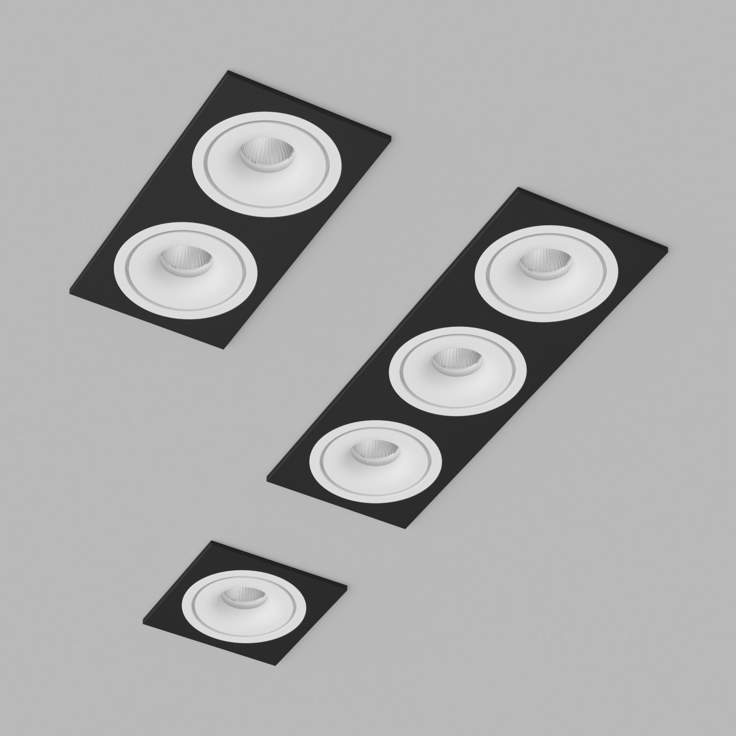 Светильник встраиваемый светодиодный Ledron LH10-SQ3-Black-White