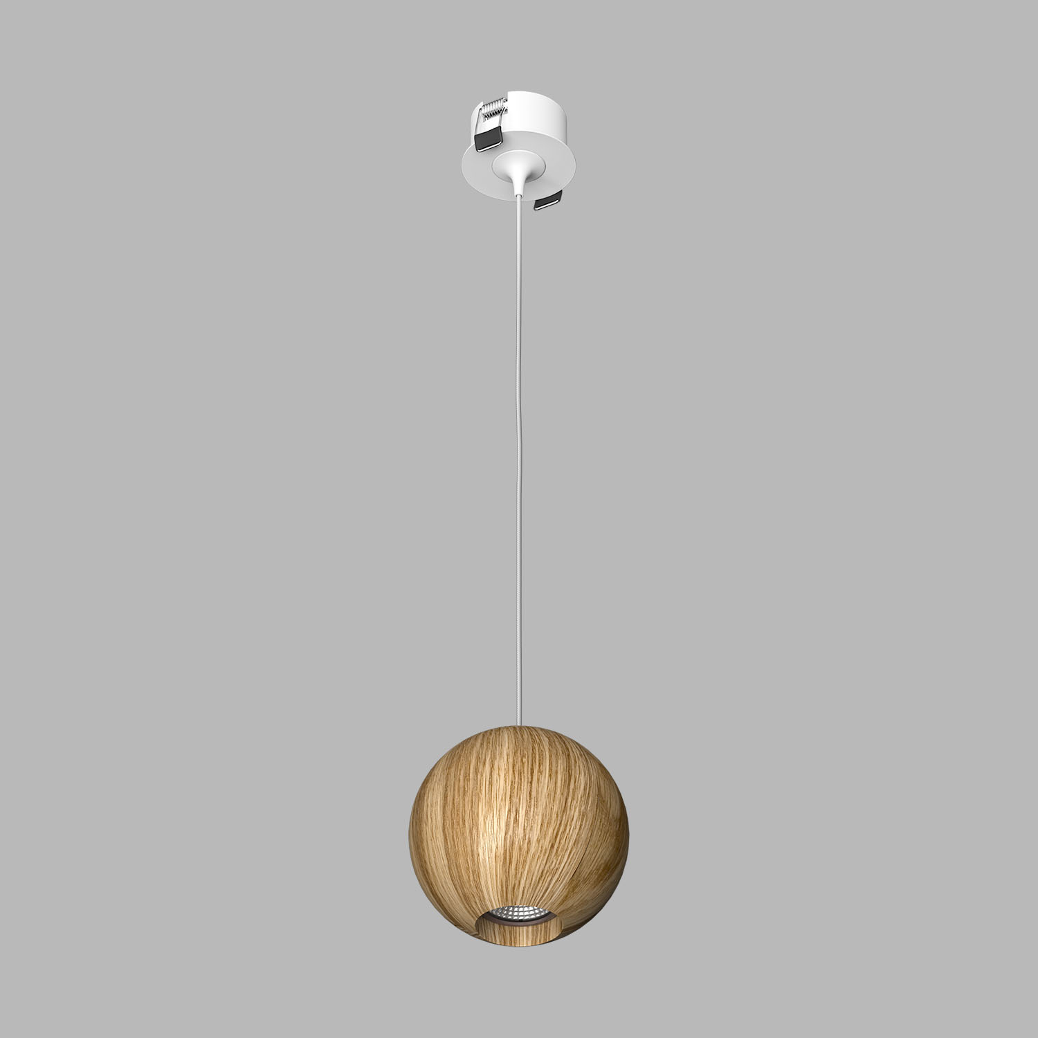 Светильник подвесной светодиодный Ledron SPACE-R110-Basic-Wooden-White