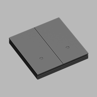 Выключатель одноклавишный Ledron Zigbee Black