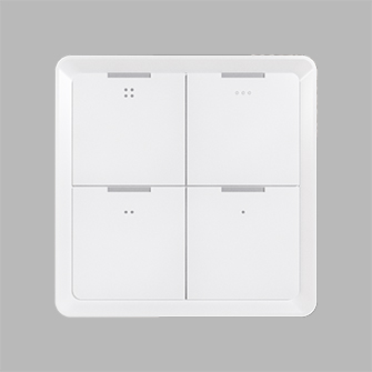Накладная 4-х кнопочная радиопанель Ledron Zigbee-12-stcen