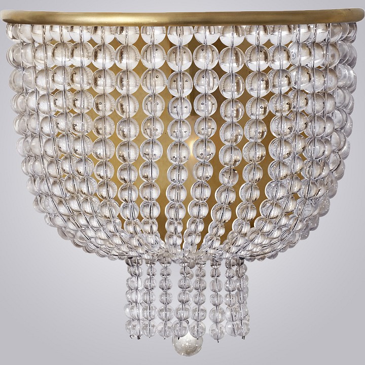 Светильник настенный Imperiumloft JACQUELINE WHITE SCONCE brass 44,444 219343-22