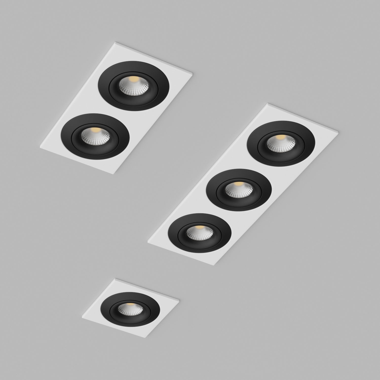 Светильник встраиваемый Ledron AO1501006-SQ3-White-Black