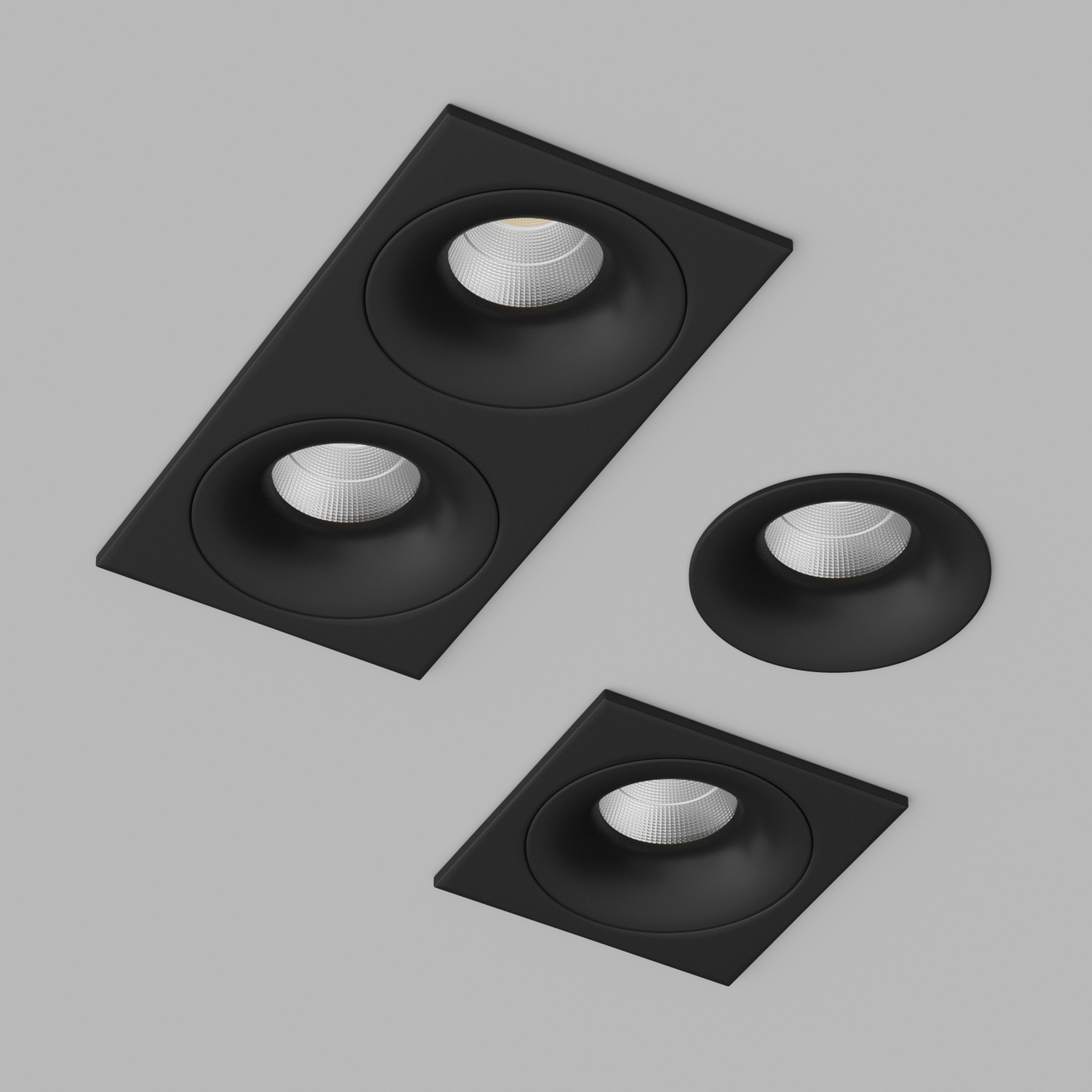 Светильник встраиваемый светодиодный Ledron LOFT-SQ2-Black