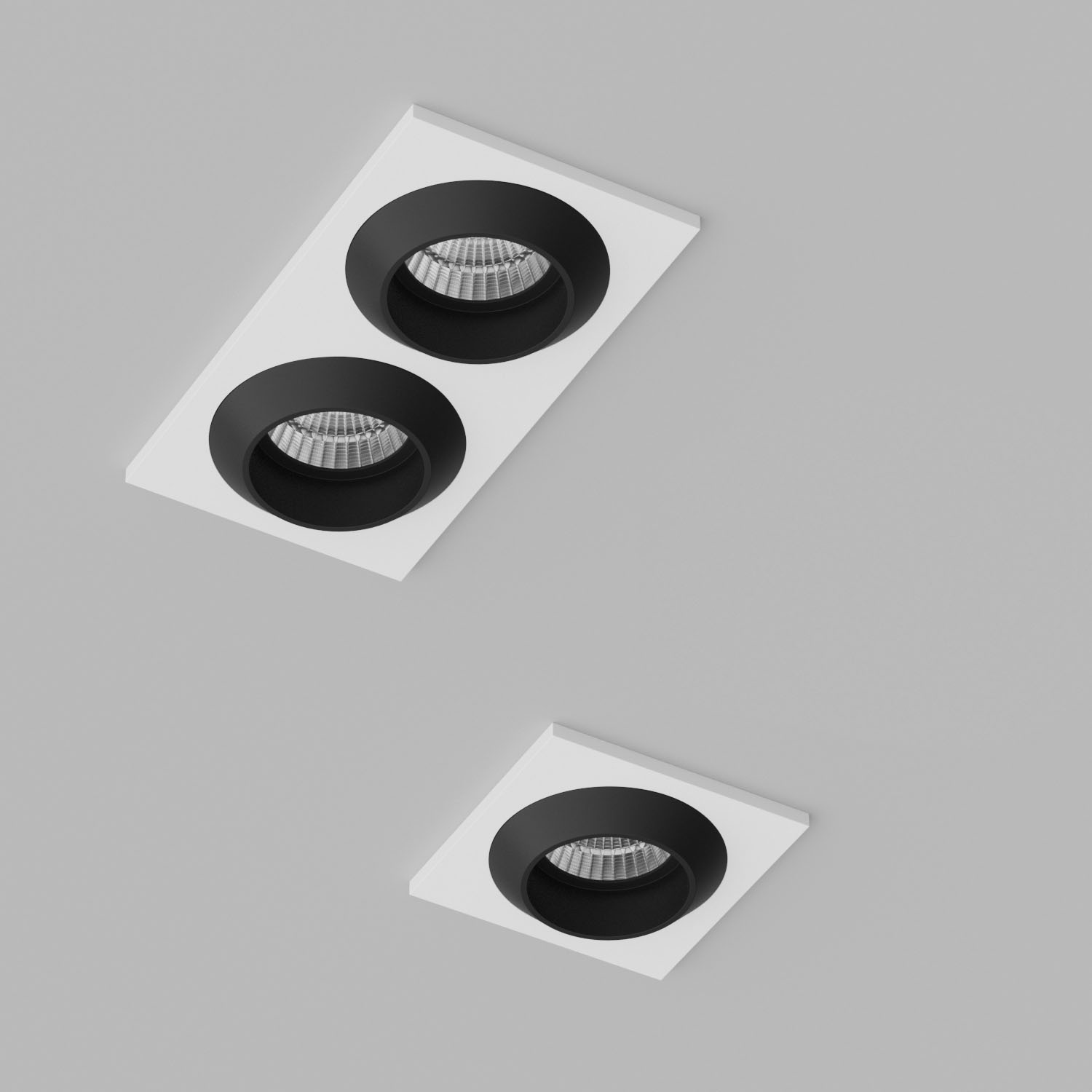 Светильник встраиваемый светодиодный Ledron GIZA-MINI-SQ2-White-Black