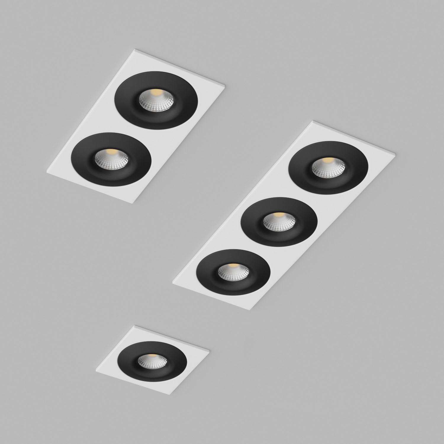 Светильник встраиваемый Ledron AO1501002-SQ3-White-Black