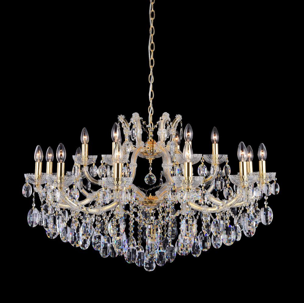 Большая люстра Crystal Lux HOLLYWOOD SP12+6 GOLD