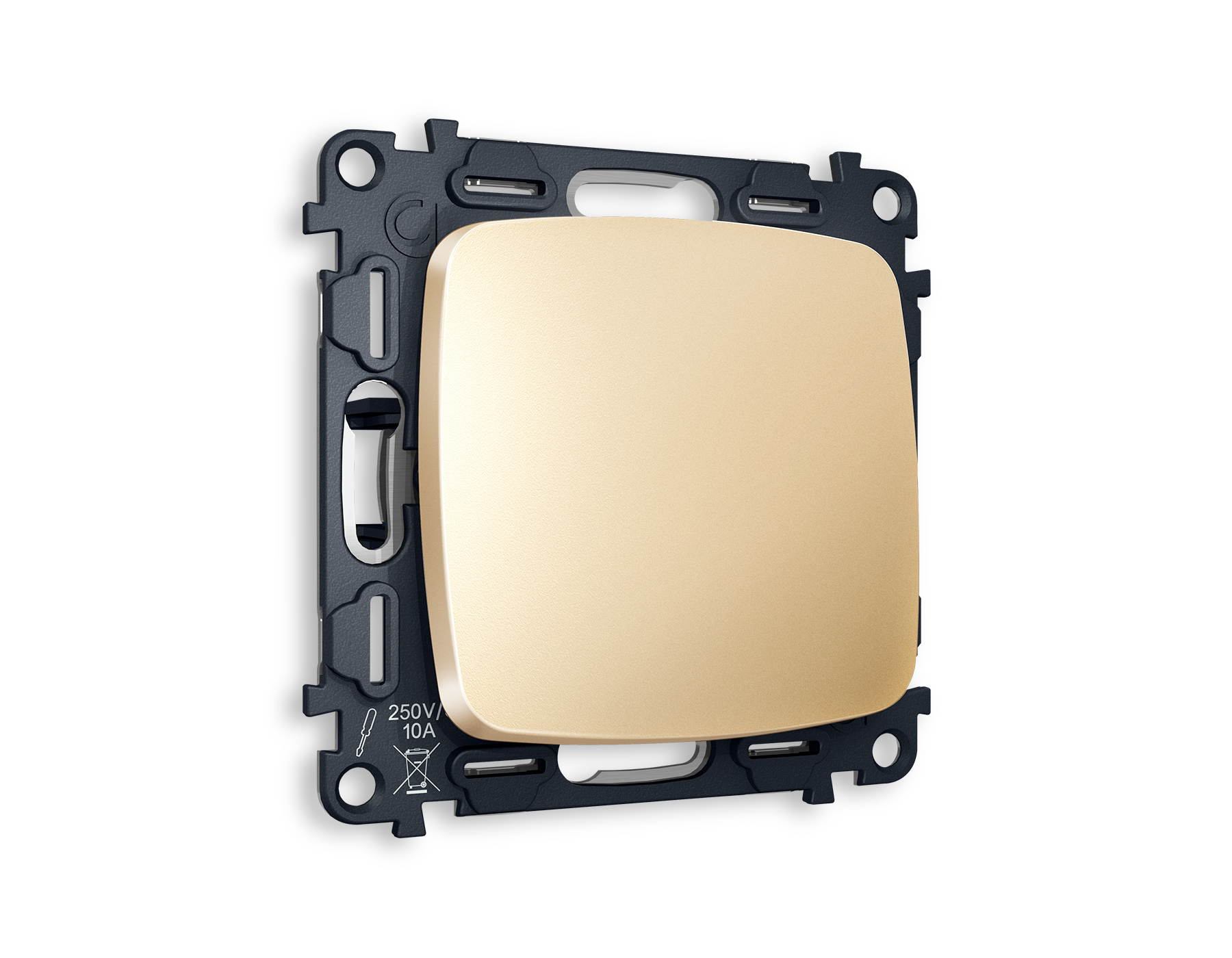 Комплект механизма 1-клавишного выключателя Ambrella Volt OMEGA MO601010