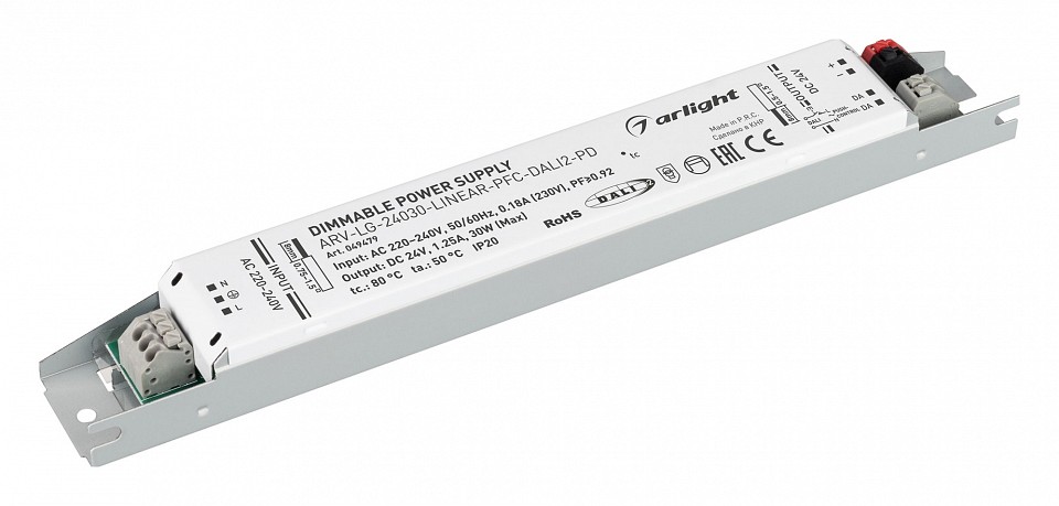Блок питания DALI2 30Вт 24В IP20 Arlight ARV 049479