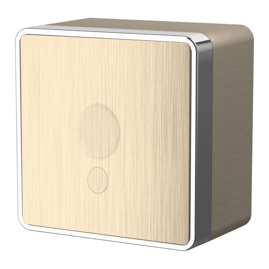 Вывод кабеля рифленый шампань Werkel Gallant W5050210 4690389164323 a051046