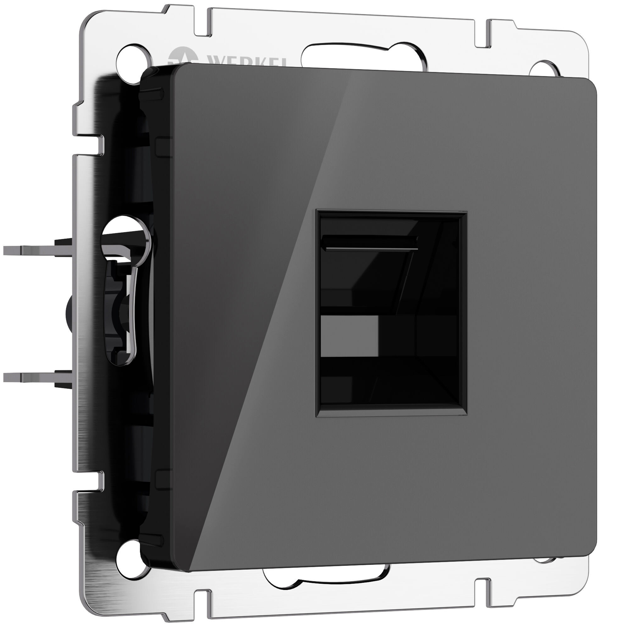 Розетка Ethernet RJ-45 Werkel черный W1181048