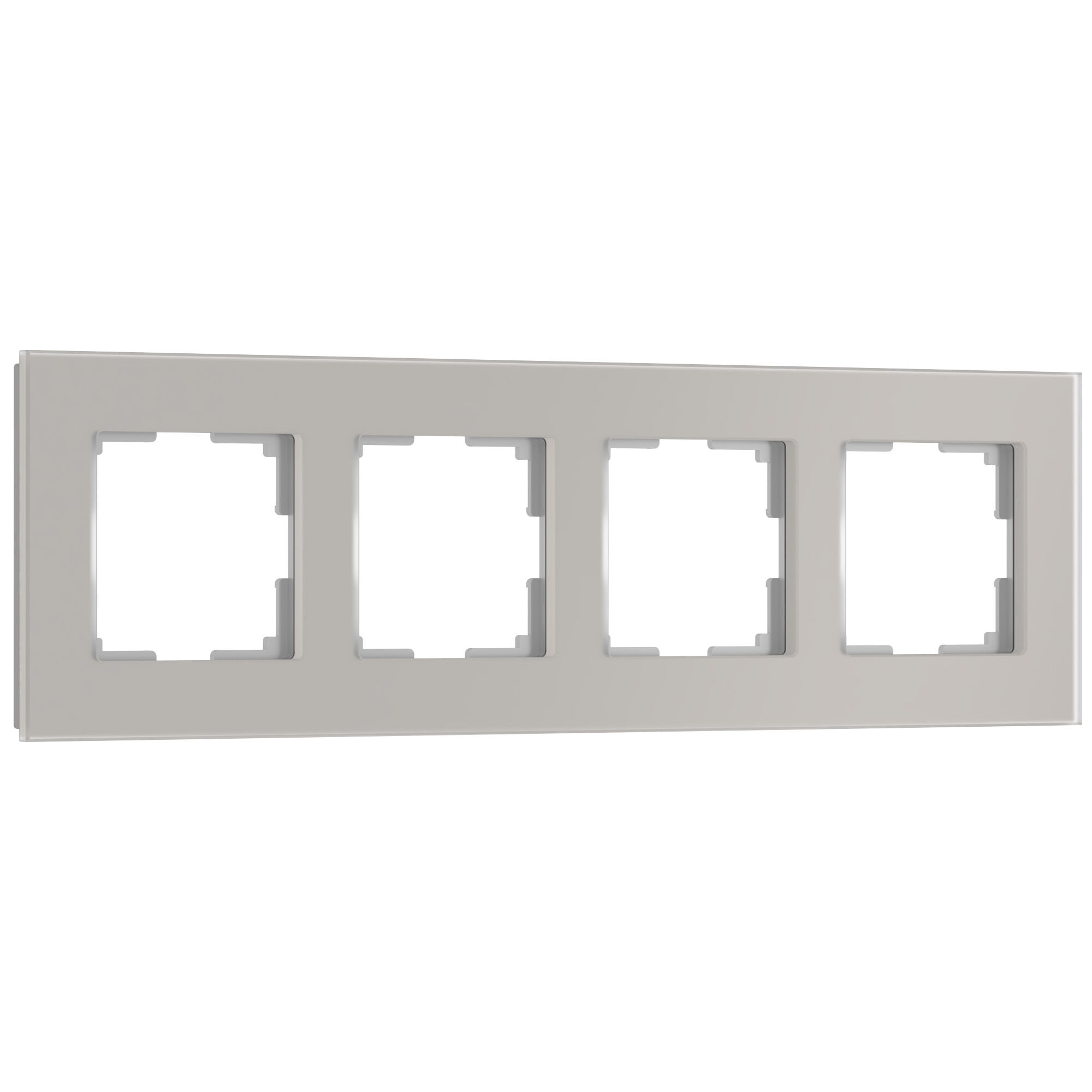 Рамка на 4 пост Werkel Senso дымчатый, стекло soft-touch W0043117 a067418