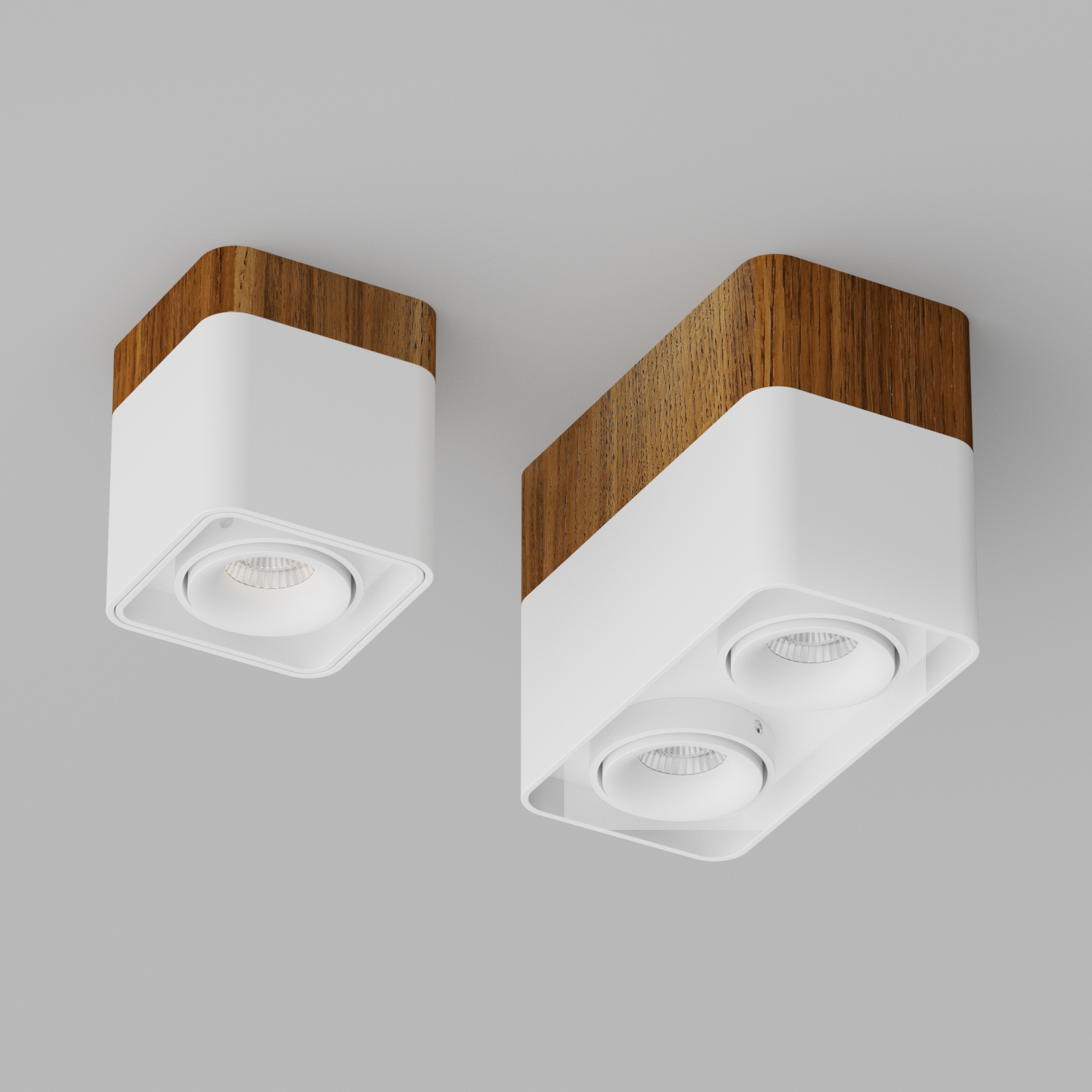 Светильник потолочный светодиодный Ledron TUBING-Wooden-60-White