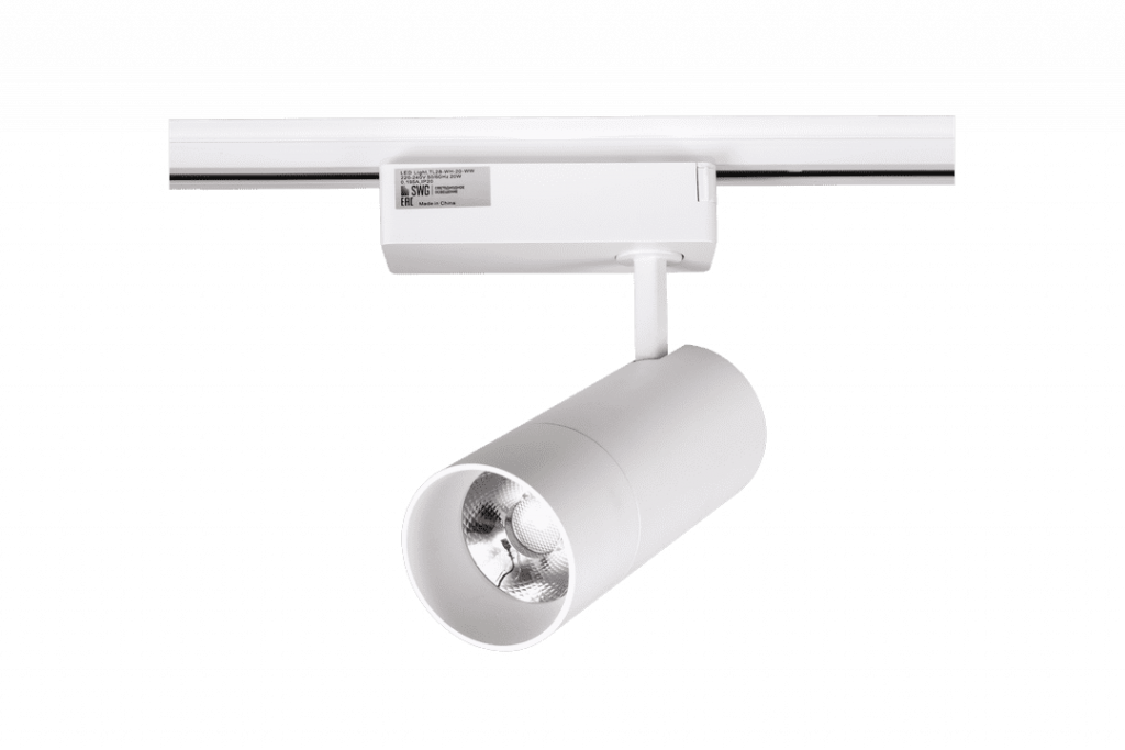 Трековый однофазный светильник SWG TL28-WH-20-WW 005727