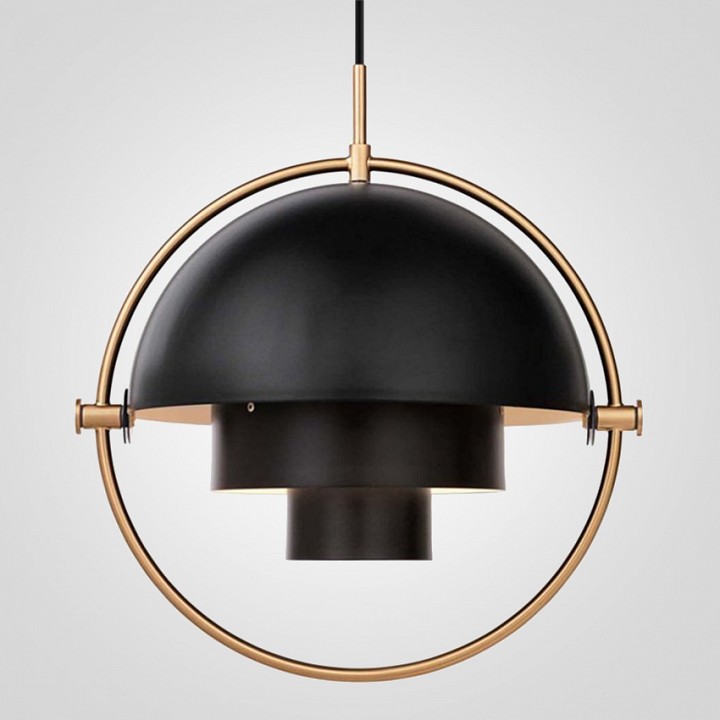 Светильник подвесной Imperiumloft Louis Weisdorff Gubi Multi-lite Suspension Lamp Black 40.2312 123433-22