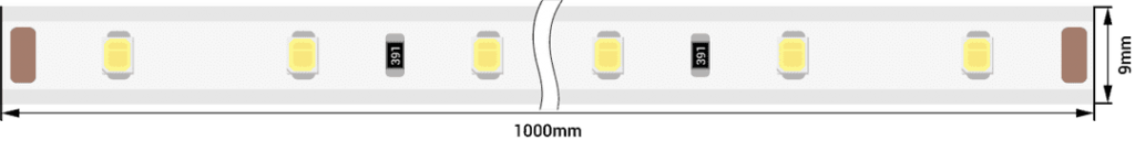 Светодиодная лента 220, SMD3528, 60LED/м, кат  100м, 4,8 Вт/м, IP68, Красный SWG 001106