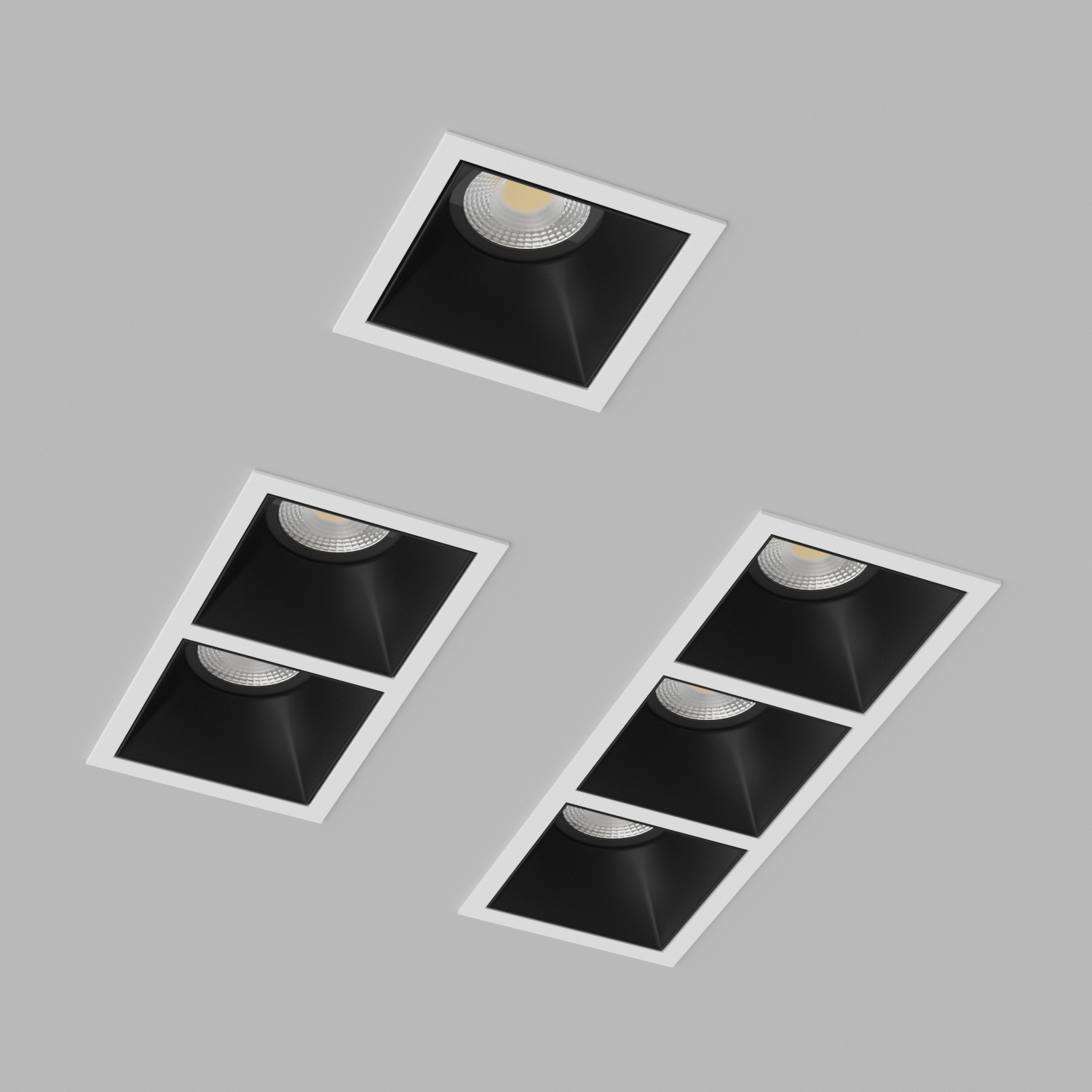 Светильник встраиваемый Ledron RISE-KIT2-White-Black