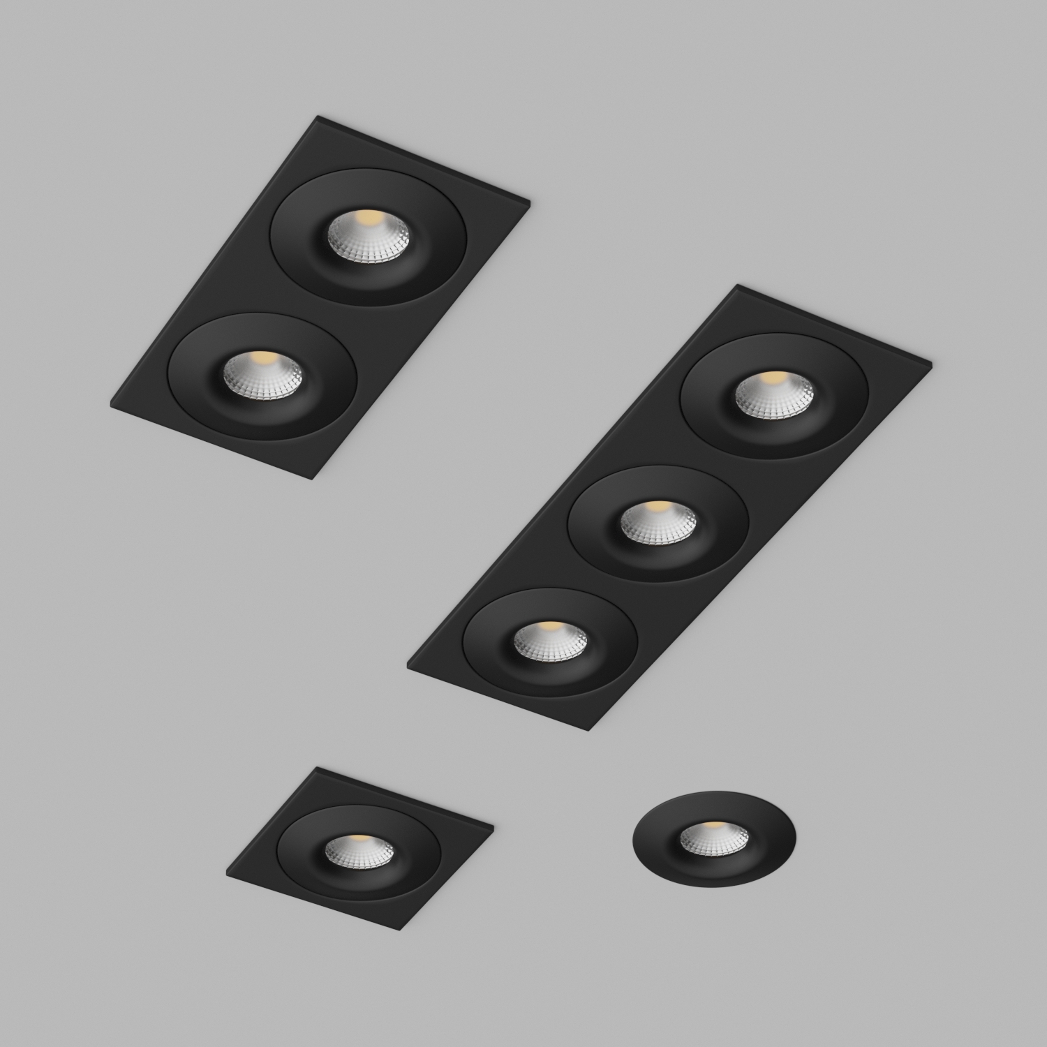 Светильник встраиваемый Ledron AO1501002-SQ3-Black