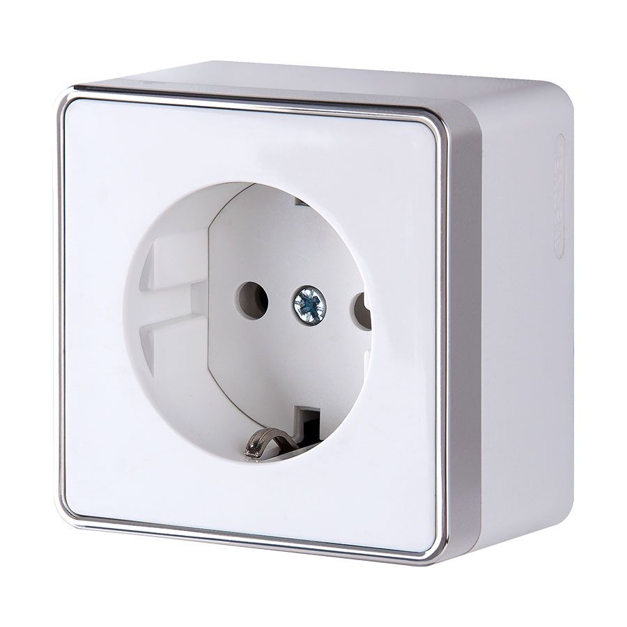 Розетка с заземлением белая Werkel Gallant W5071001 4690389164460 a051584