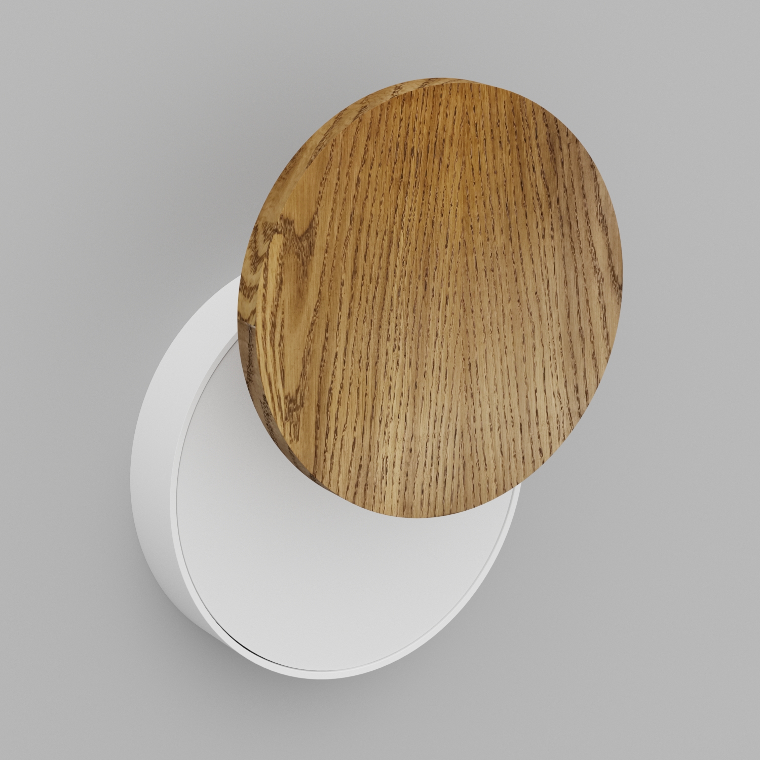 Светильник настенный светодиодный Ledron UFO-G2-Wooden-White