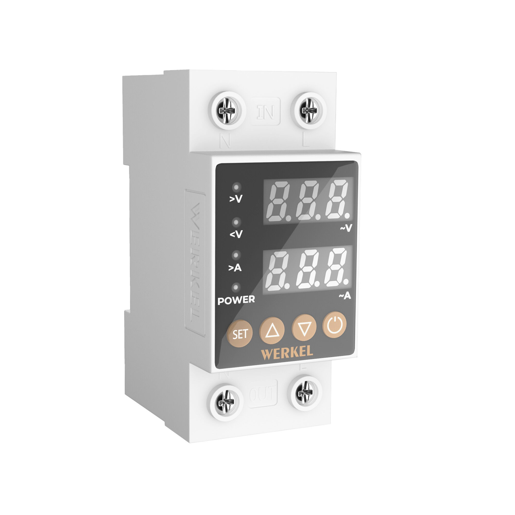 Реле напряжения 1P+N 63А Werkel W932P63R a066459