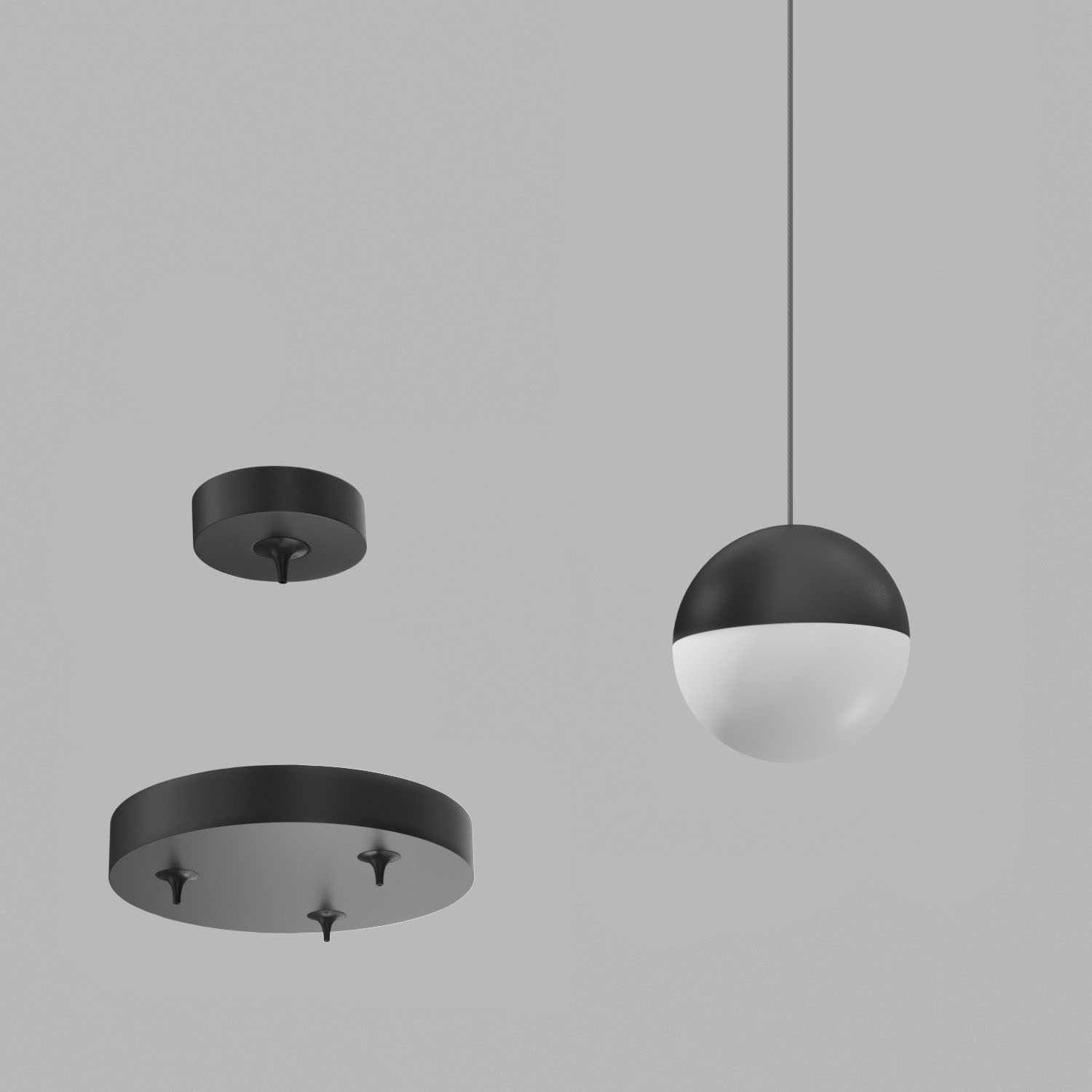 Светильник подвесной светодиодный Ledron SAGITONY-R3-T128-Black