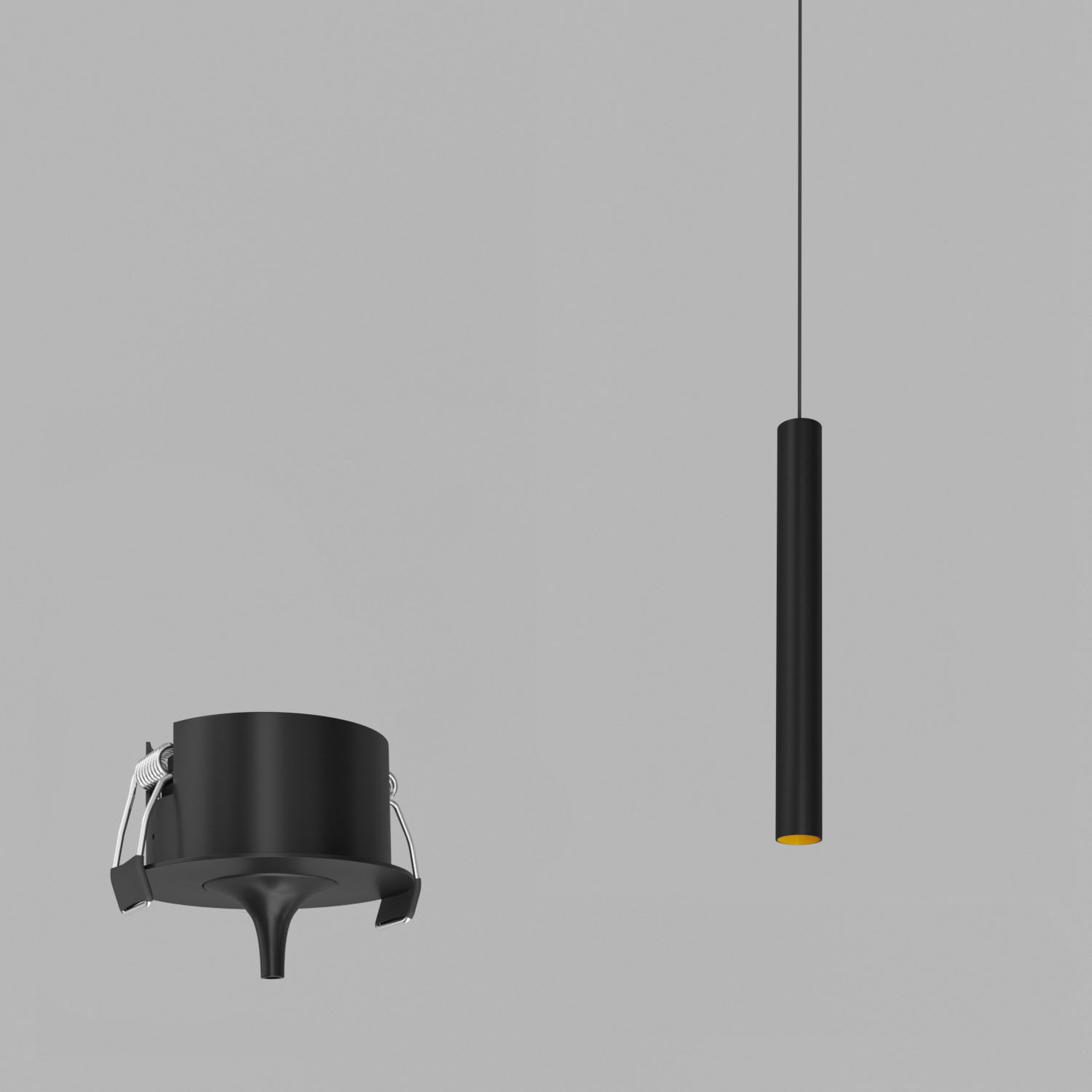 Светильник подвесной светодиодный Ledron SAGITONY-R-BASIC-T40-Black-Gold