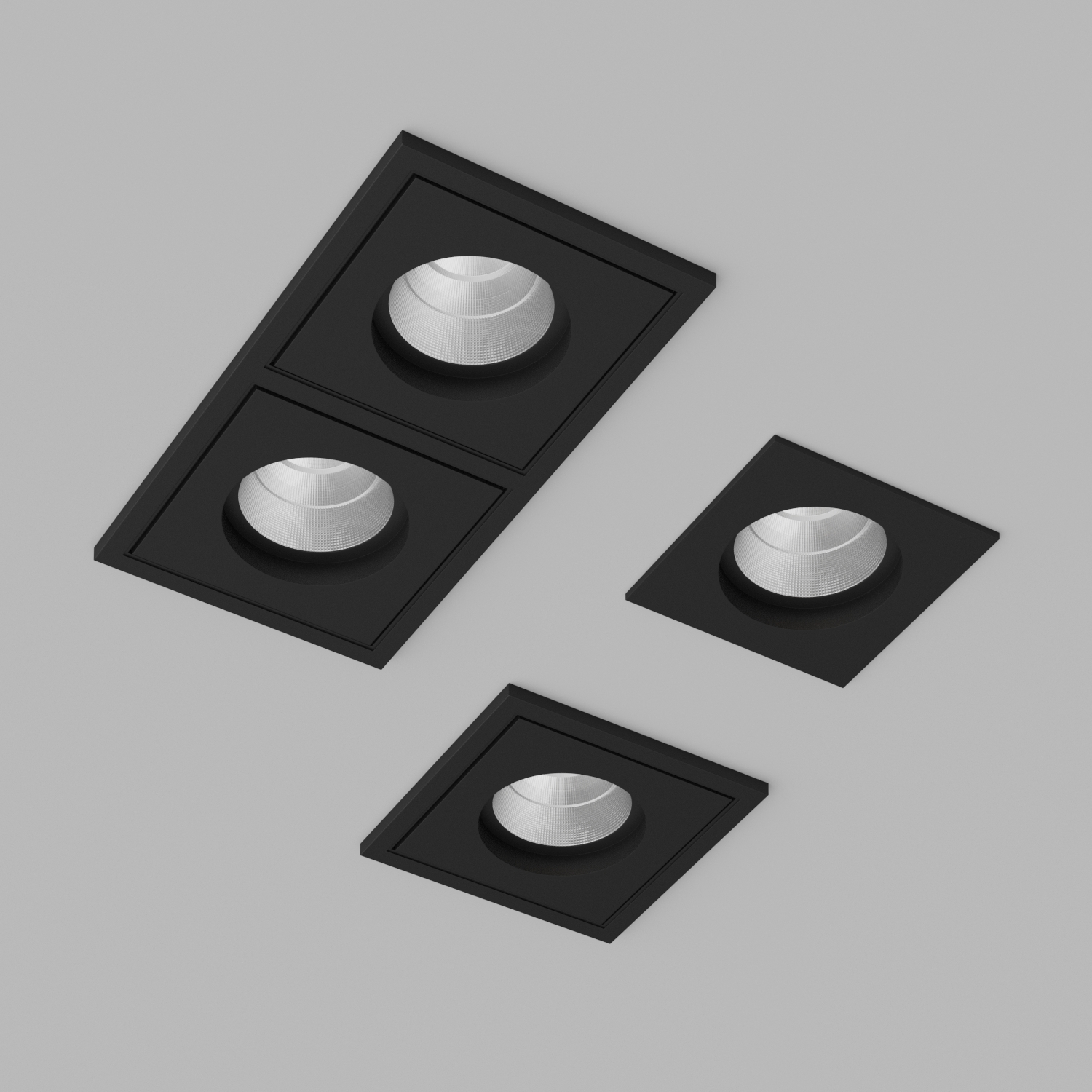 Светильник встраиваемый светодиодный Ledron BRUTAL-SQ2-Black