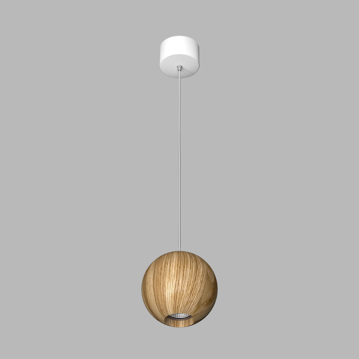 Светильник подвесной светодиодный Ledron SPACE-R110-Wooden-White
