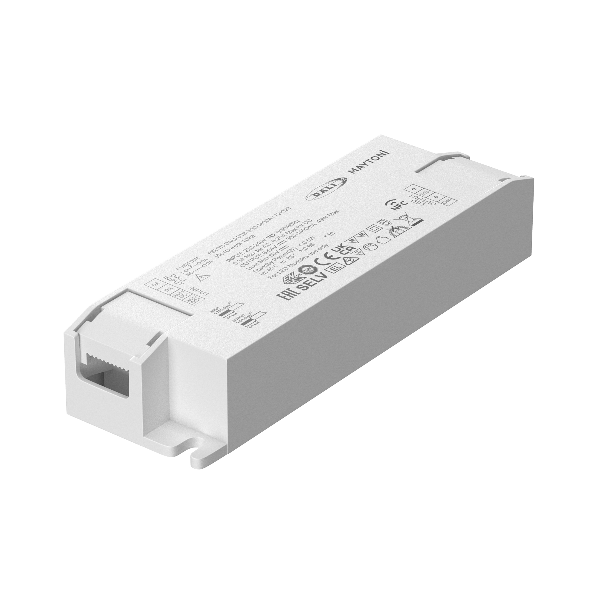 Источник тока (драйвер) 45Вт 6-54В Maytoni Dali Lighting control 721023