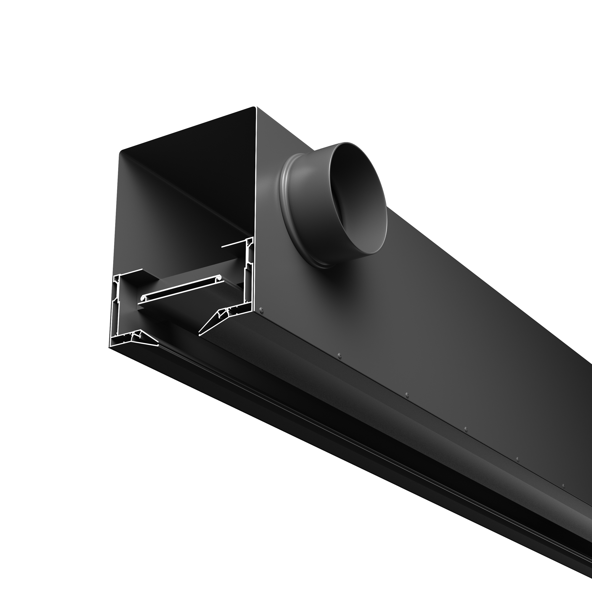 Диффузор с отражателем, линейный, для натяжного потолка, черный, КСД тип 1 Maytoni Aero ARO-LD-SC-000001