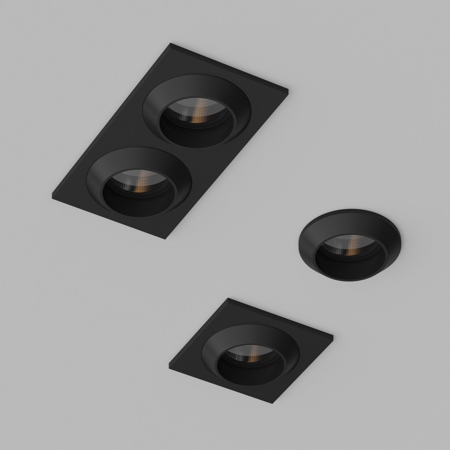 Светильник встраиваемый светодиодный Ledron GIZA-MINI-SQ2-Black