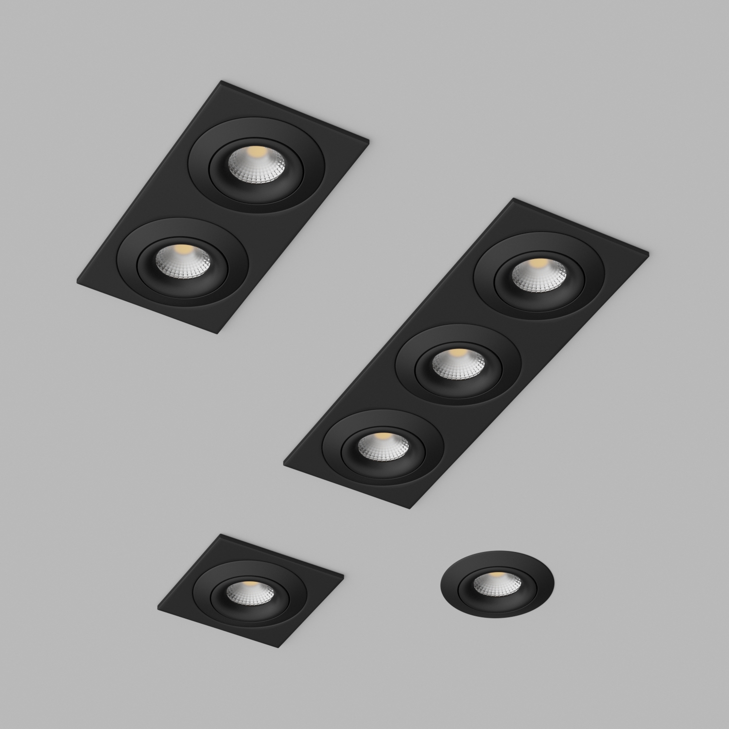 Светильник встраиваемый Ledron AO1501006-SQ3-Black