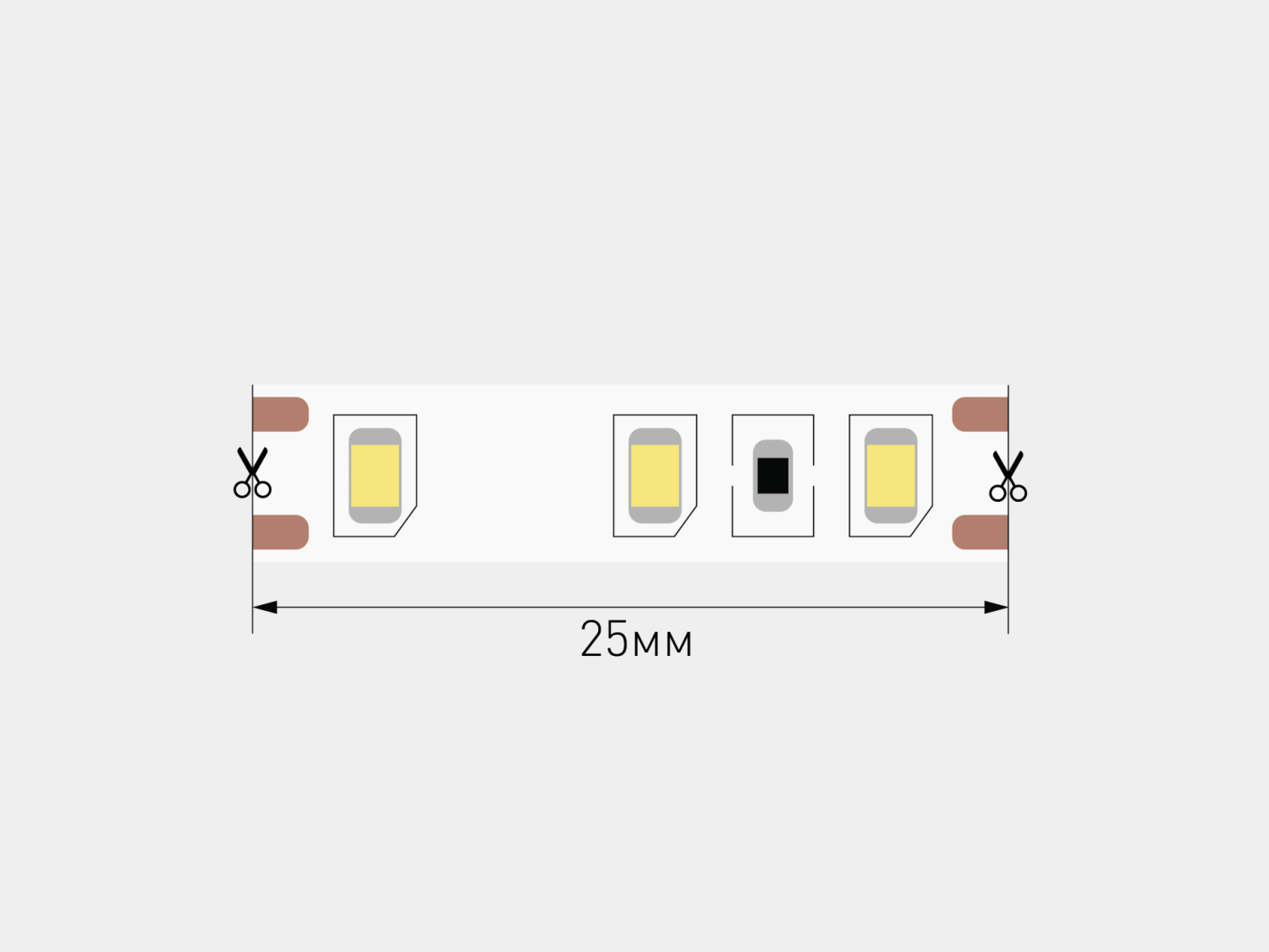 Светодиодная лента 9,6 Вт/м, 940 Лм/м 4000К, 12V IP20 SWG SWG-EC2120-12-9.6-NW