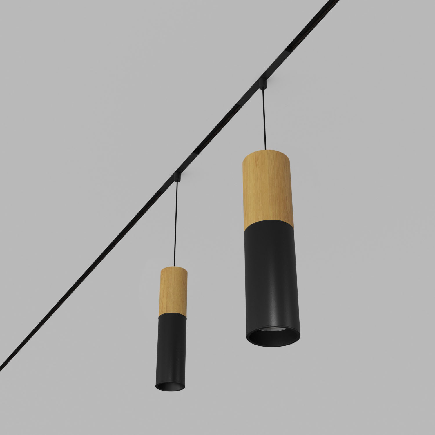 Трековый магнитный светильник светодиодный Ledron Sagi-7391-Wooden-Black
