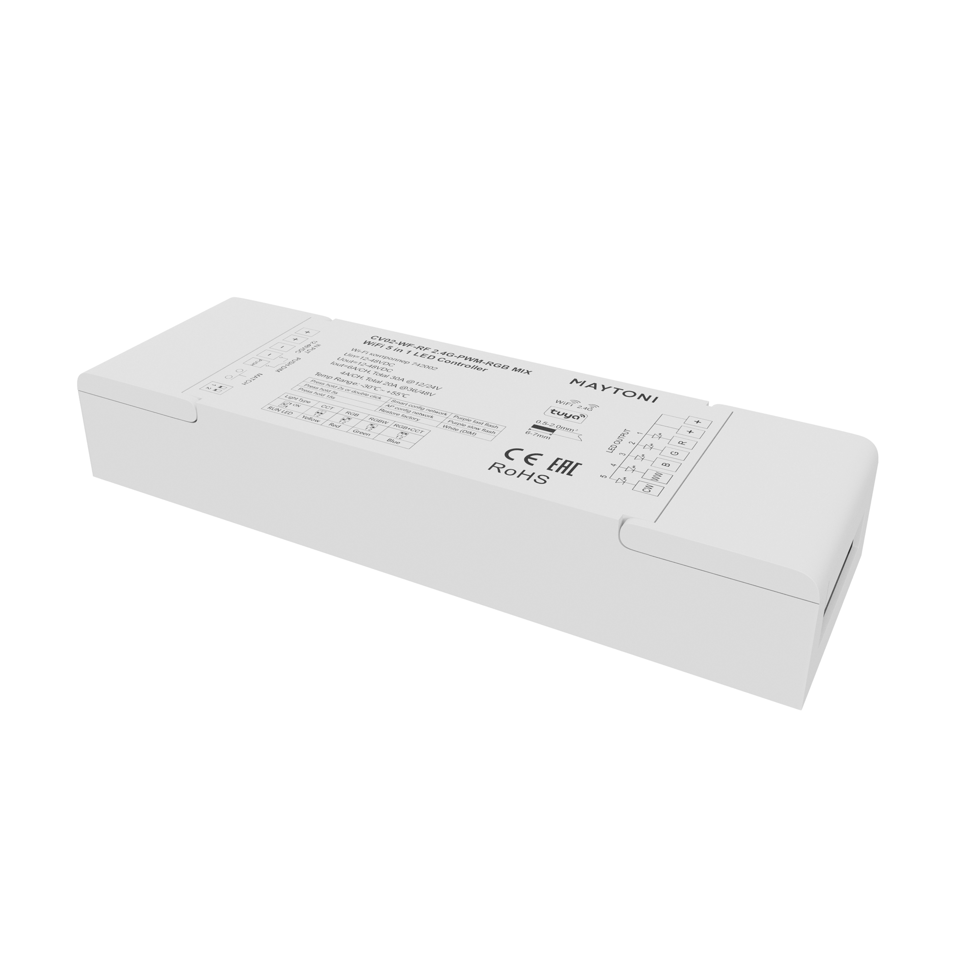 Wi-Fi контроллер для светодиодной ленты 360W RGB MIX 12-48В Maytoni 742002