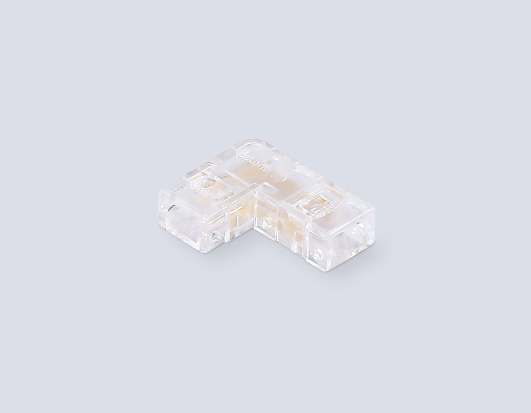 Коннектор угловой COB 12/24V для лент 5mm GS6841 (2 конт.) (10шт. в комплекте) Ambrella light Illumination GS6841