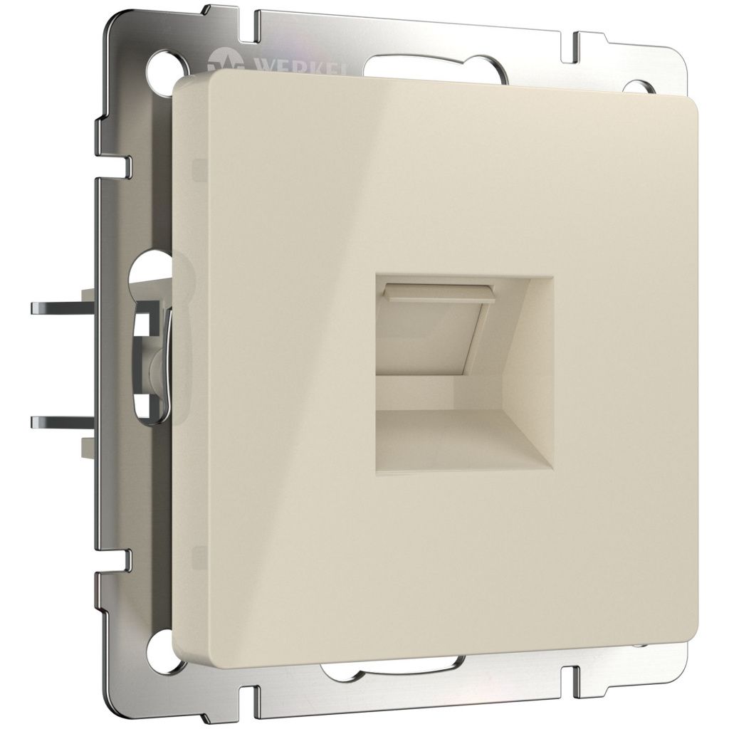 Телефонная розетка RJ-11 слоновая кость Werkel W1182003 4690389155888 a051492