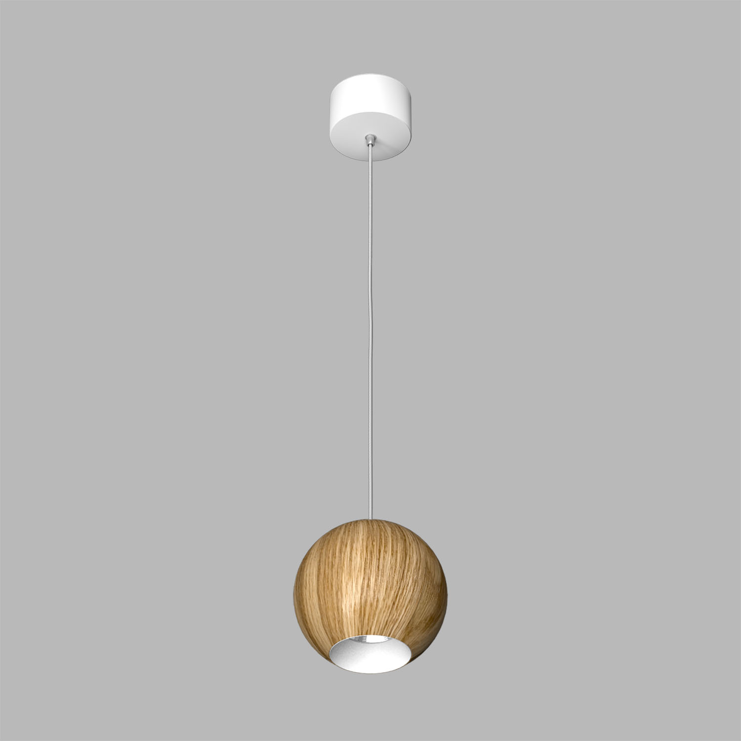 Светильник подвесной светодиодный Ledron SPACE-R130-Wooden-White