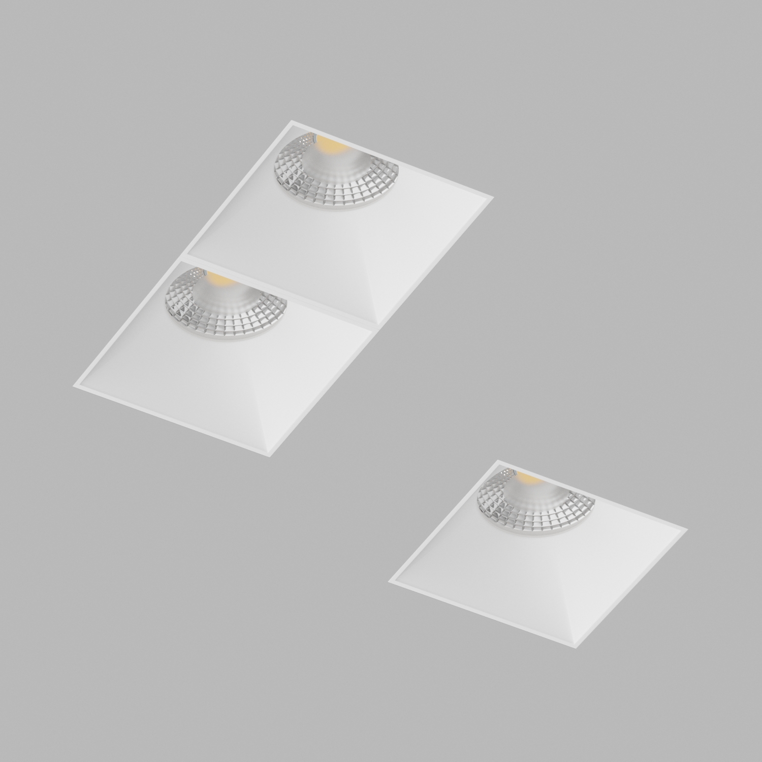 Светильник встраиваемый Ledron Rise-SQ-H-KIT2-White