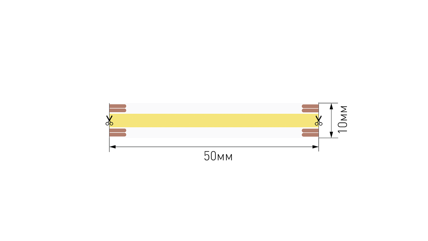 Светодиодная лента 15Вт/м 24V IP20 CCT SWG SWG-COB640-24-15-CCT