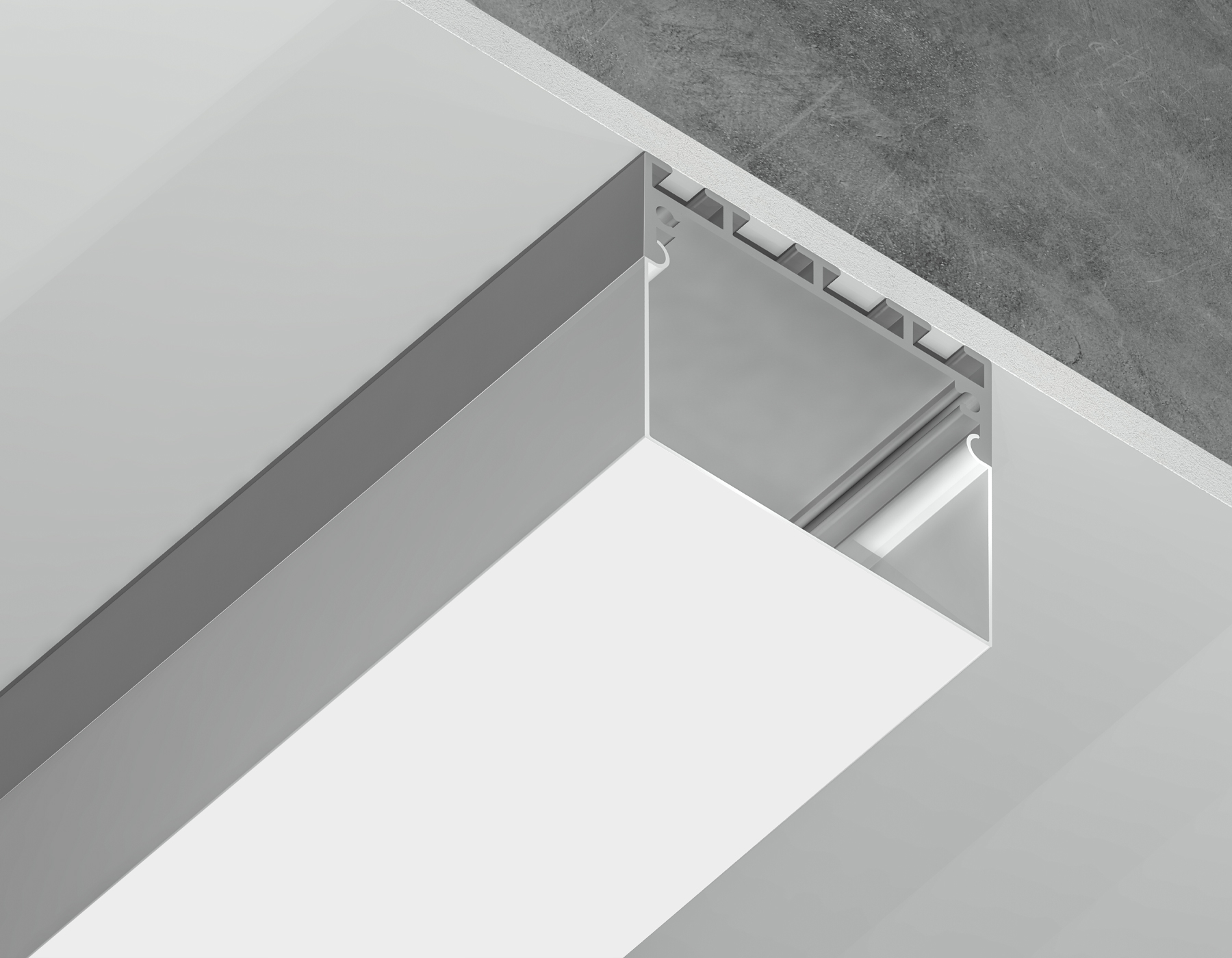 Профиль алюминиевый накладной/подвесной 42*45 "Profile System" Ambrella light Illumination GP3070AL