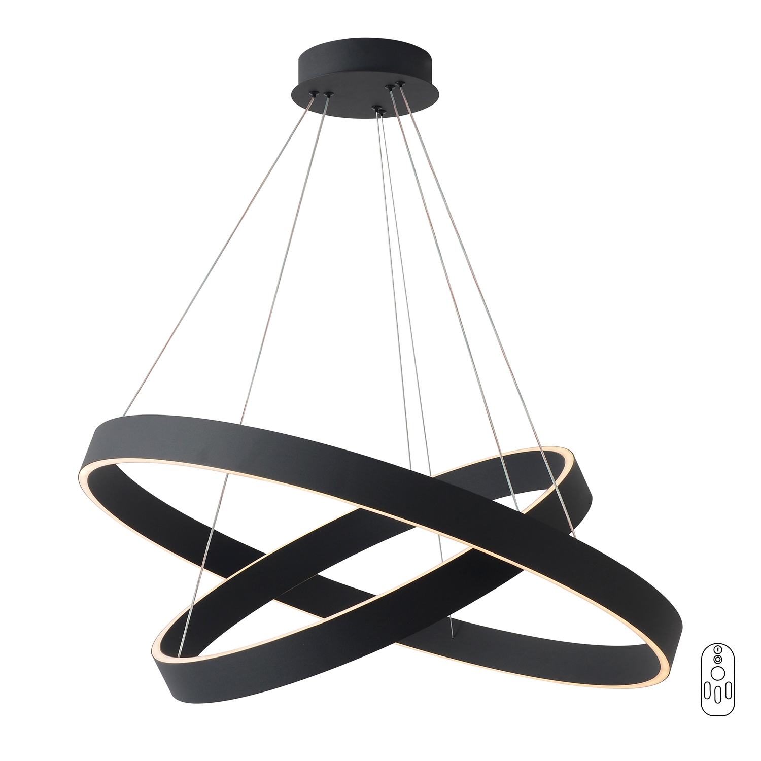 Светильник подвесной светодиодный Crystal Lux TRON SP123W LED BLACK 4040/302