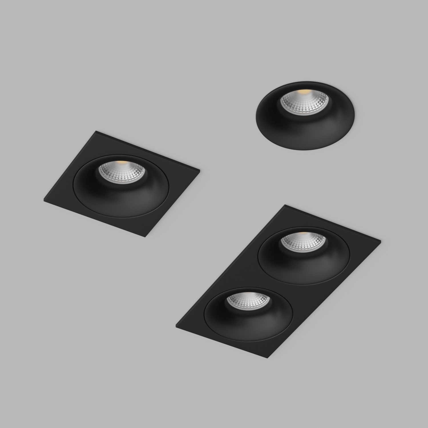 Светильник встраиваемый Ledron MJ1003-SQ2-Black