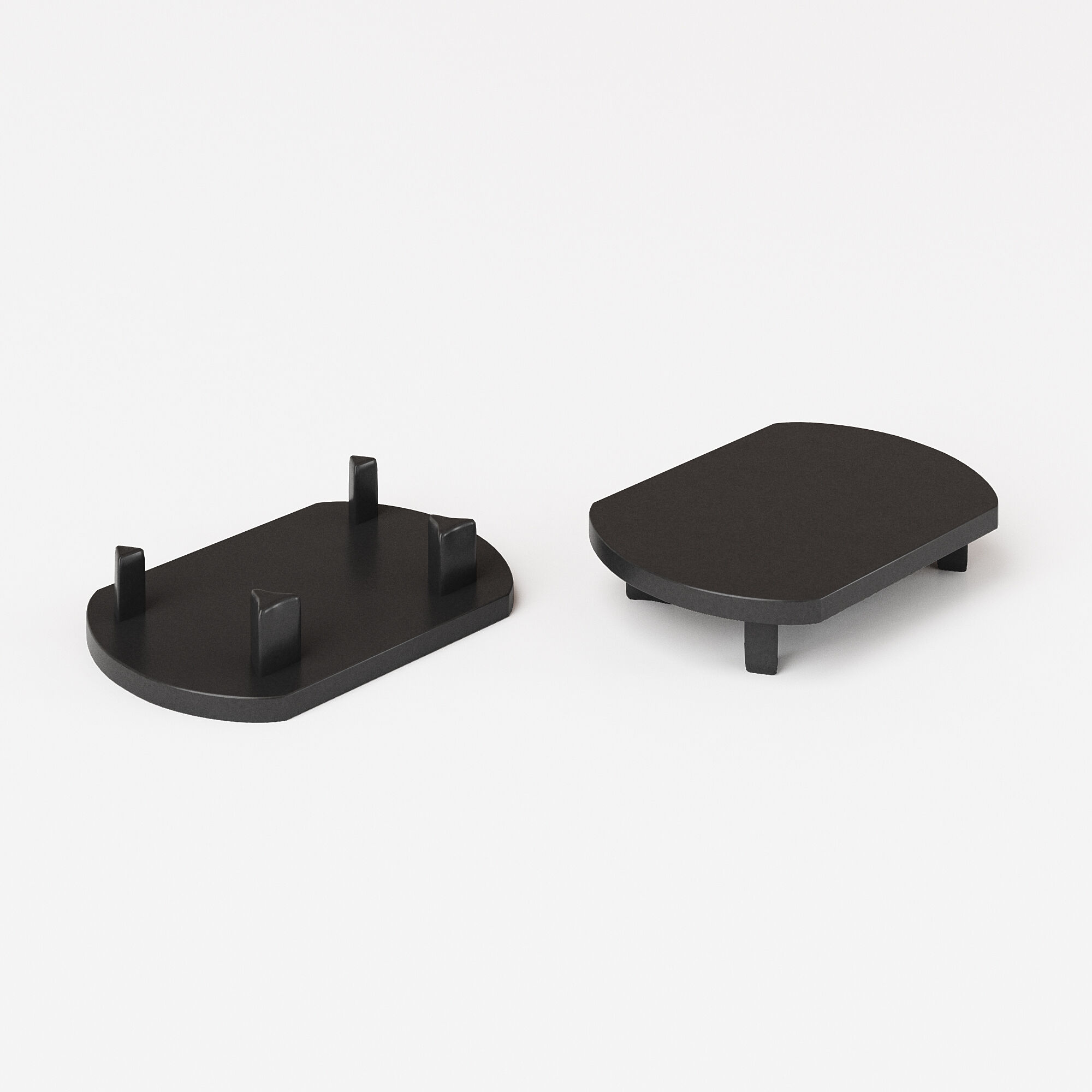 Заглушка для шинопровода магнитного Round (черный) (2шт) Elektrostandard Slim Magnetic 85134/00 a064724