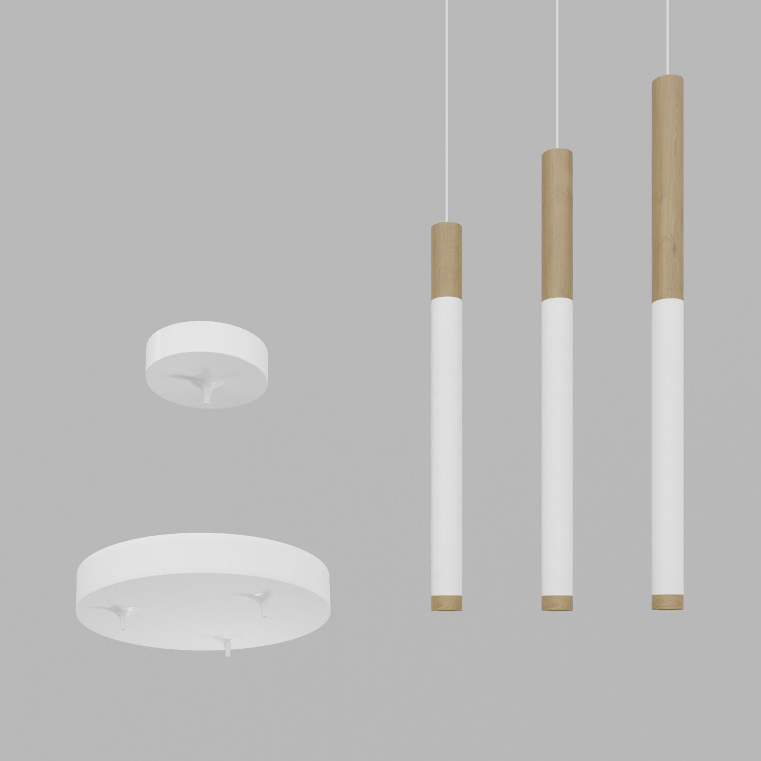 Светильник подвесной светодиодный Ledron SAGITONY-R3-T40-Wooden-300-White