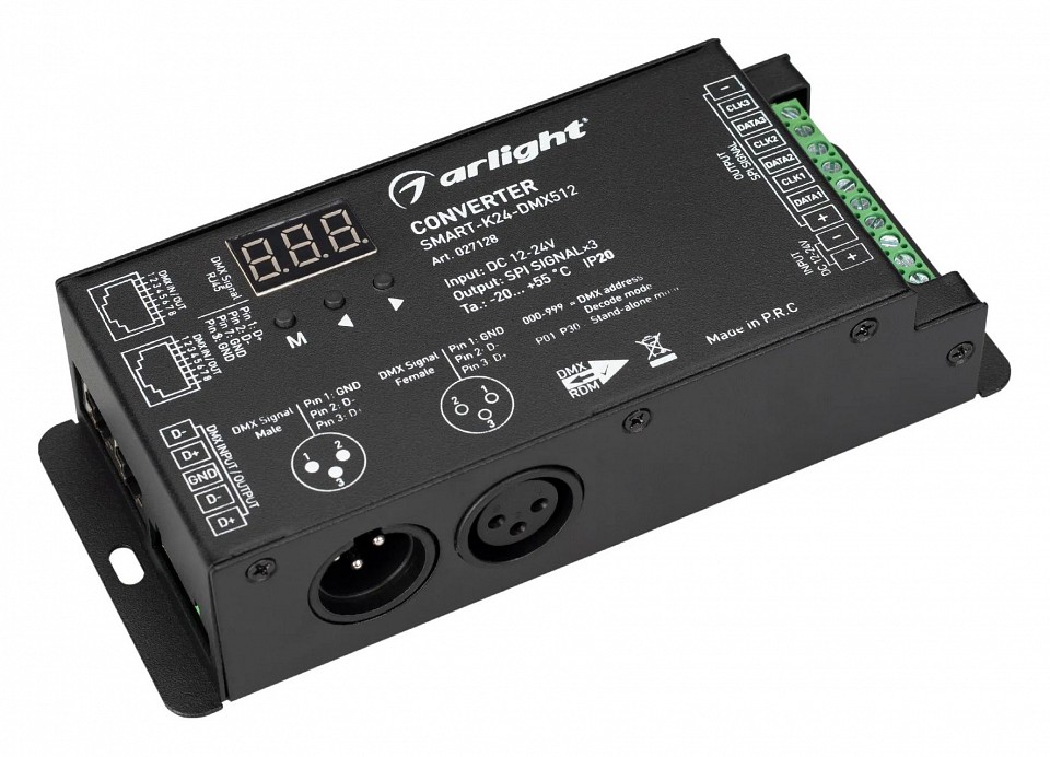 Конвертер сигнала DMX512 в SPI на 900 пикселей Arlight SMART 027128