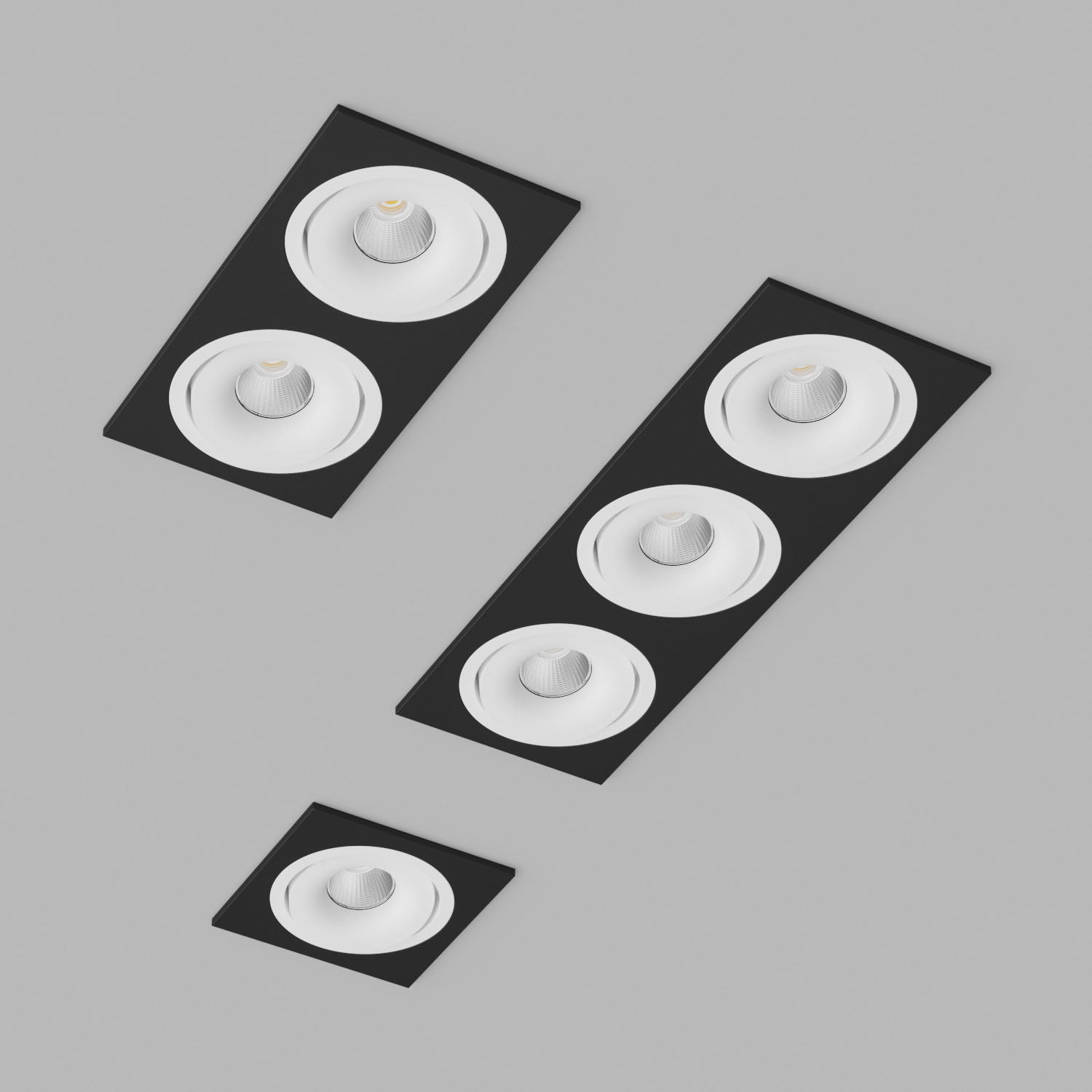 Светильник встраиваемый светодиодный Ledron MJ1006-SQ-Black-White